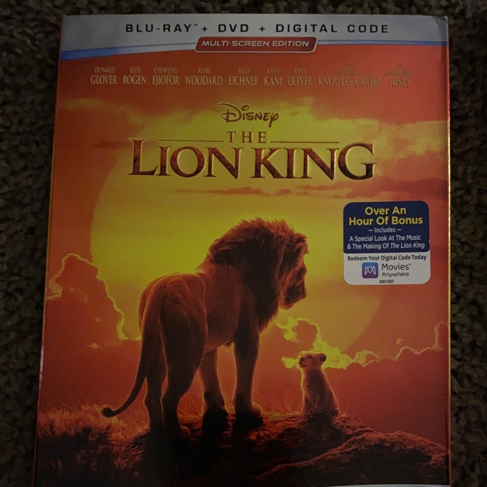 Disney The Lion King Sunset Cover Blu-ray DVD Digital
